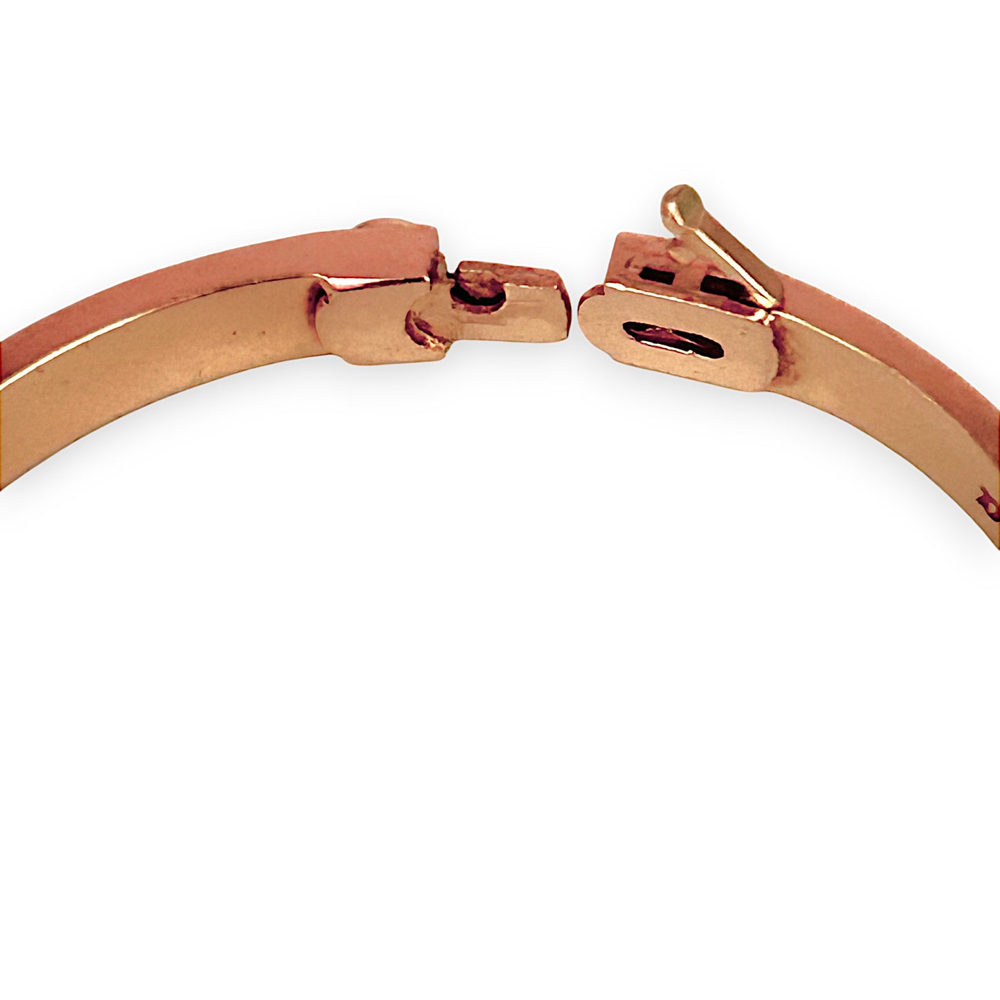 GOLD DEAL | 14K Rose Gold Oval Bangle Valuation $7,400