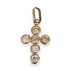 GOLD DEAL | 18ct (18K) Gold Cross Pendant with Cubic Zirconia (CZ)