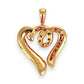 GOLD DEAL | 18ct (18K) Gold Round Cut Heart Pendant with Diamond
