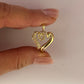 GOLD DEAL | 18ct (18K) Gold Round Cut Heart Pendant with Diamond