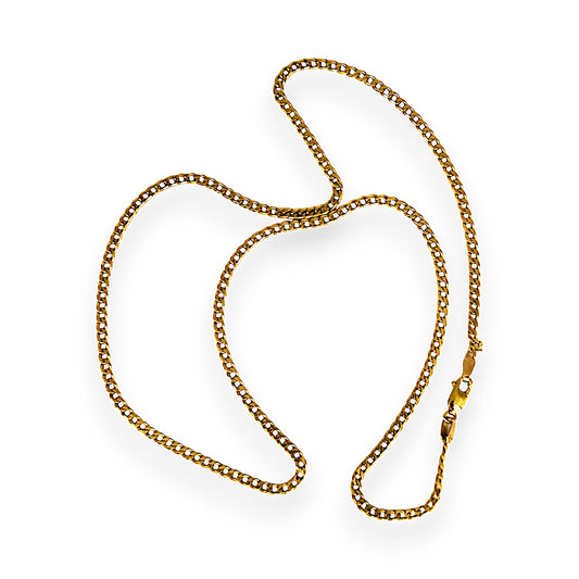 GOLD DEAL | FLASH SALE 9ct (9K) Gold 54cm NZ Soft Feel Curb Link Chain
