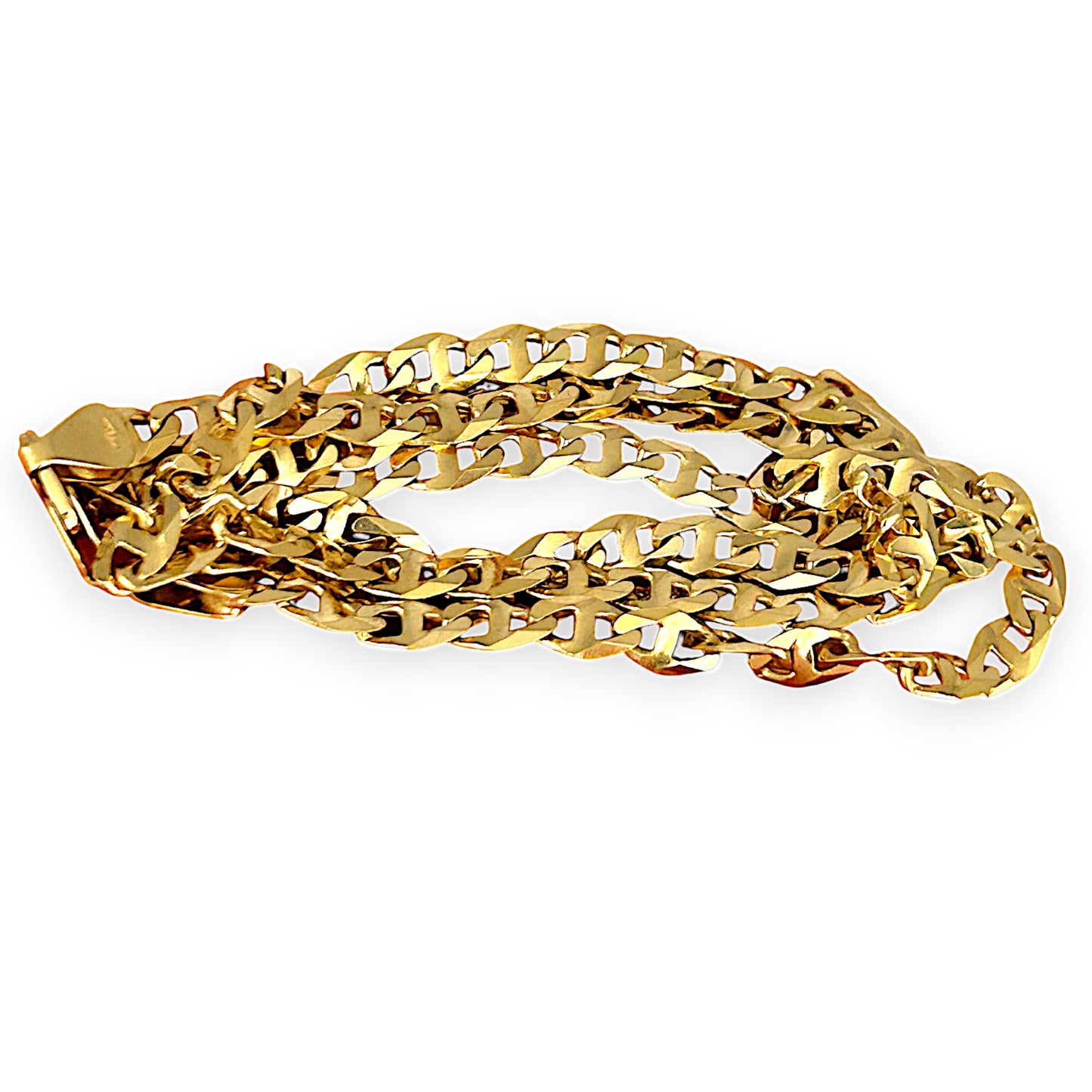 GOLD DEAL | 18ct (18K) Gold 60cm Ponderous Mariner Chain