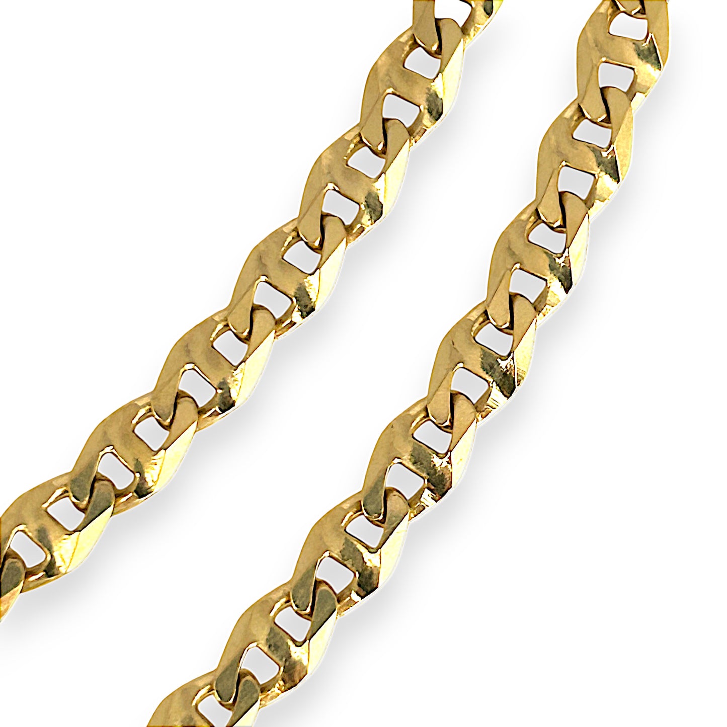 GOLD DEAL | 18ct (18K) Gold 60cm Ponderous Mariner Chain