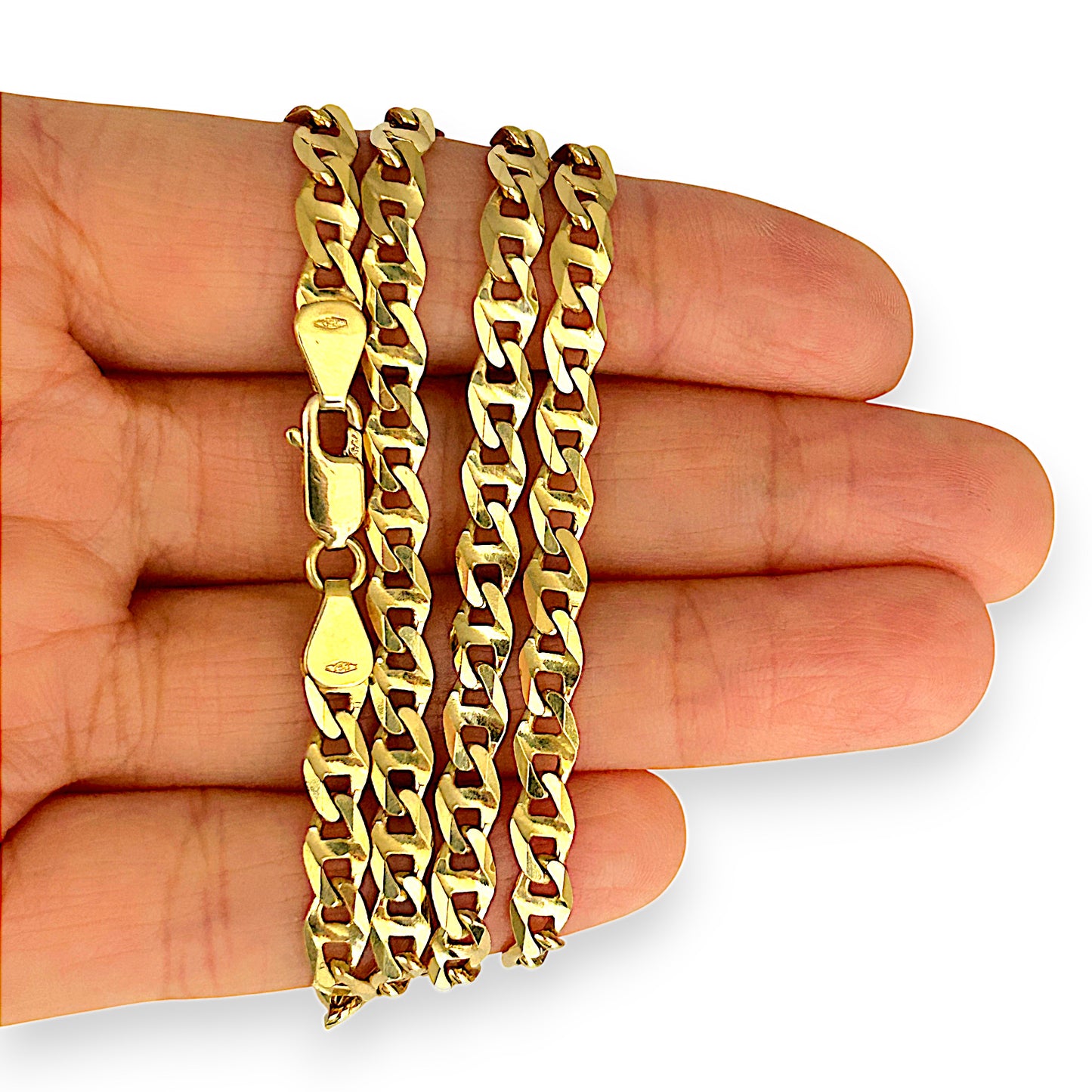GOLD DEAL | 18ct (18K) Gold 60cm Ponderous Mariner Chain
