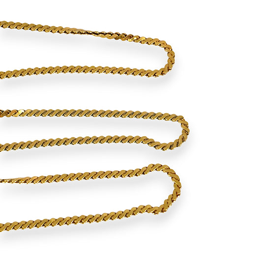 GOLD DEAL | 18K Gold UNOAERRE S-Link Chain Length 50cm