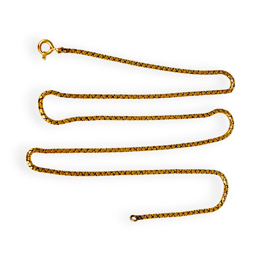 GOLD DEAL | 18ct (18K) Gold Round Link Snake Chain Length 48cm