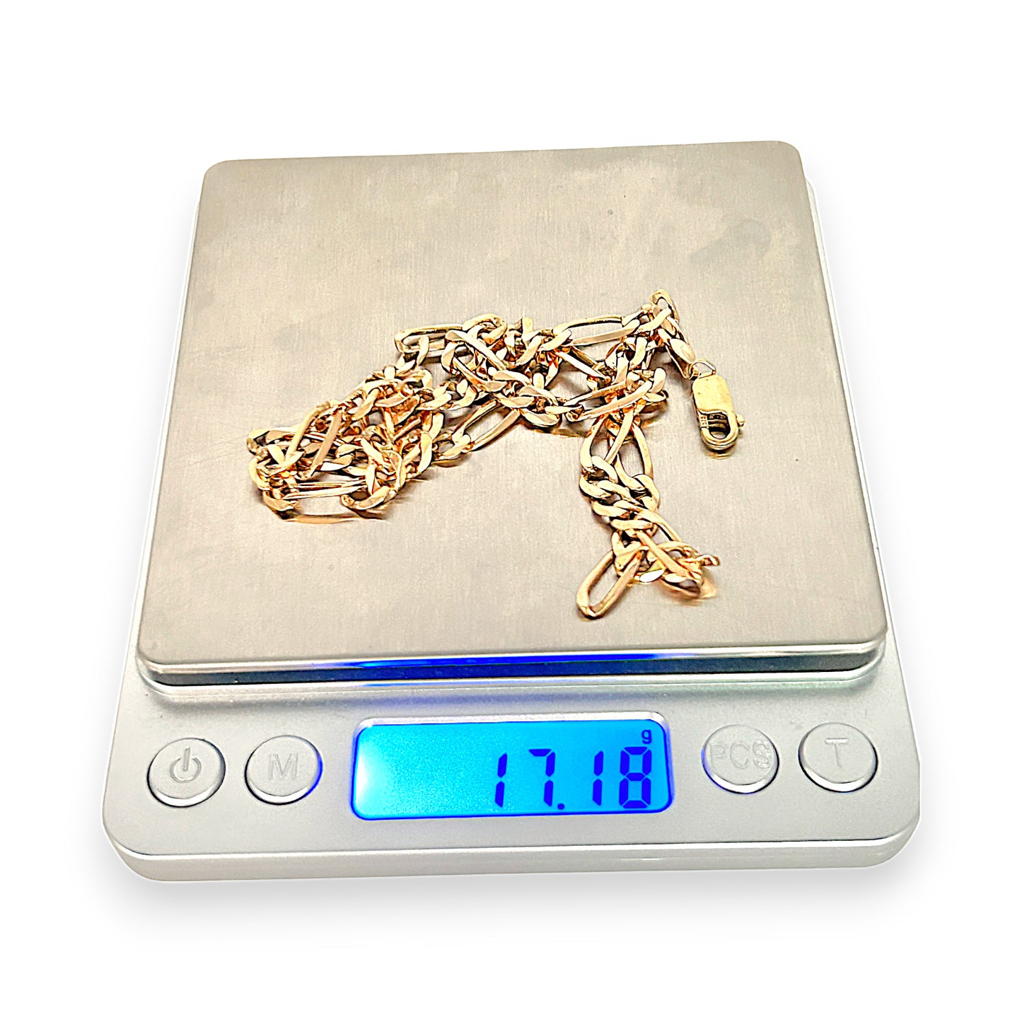 GOLD DEAL | FLASH SALE 9ct (9K) Gold 52cm Elongated 3 - 1 Figaro Chain