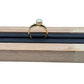 GOLD DEAL | 9ct Gold Solid Ring with 7.2mm Pearl, Size P-Q Width 4.8mm