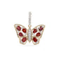 GOLD DEAL | 9ct (9K) Gold Gemporia Red Sapphire & White Zircon Thomas Rae Pendant 2cts