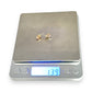 GOLD DEAL | 9K Gold Gemporia Montepuez Padparadscha Sapphire Stud Earrings