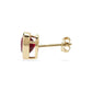 9K Gold Gemporia Bemainty Ruby Heart Stud Earrings. R # 909