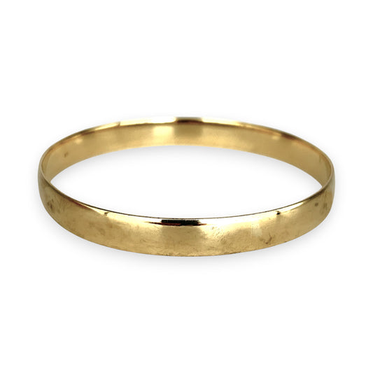 GOLD DEAL | 9ct (9K) Gold Expansive 65mm x 8mm Solid Bangle Valuation $4,550
