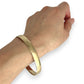 GOLD DEAL | 9ct (9K) Gold Expansive 65mm x 8mm Solid Bangle Valuation $4,550