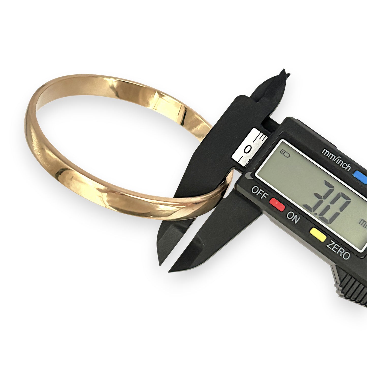 GOLD DEAL | 9ct (9K) Gold 64.9mm x 8.0mm Timeless Elegant Wide Solid Bangle