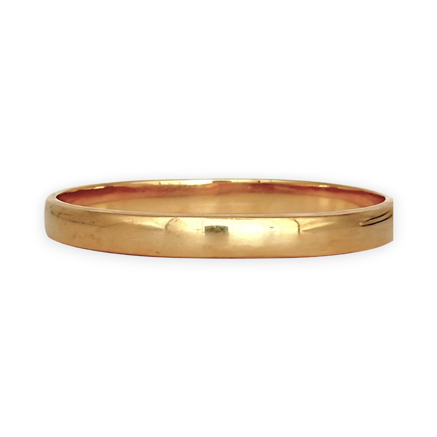 GOLD DEAL | 9ct (9K) Gold 64.9mm x 8.0mm Timeless Elegant Wide Solid Bangle