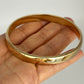 GOLD DEAL | 9ct (9K) Gold 64.9mm x 8.0mm Timeless Elegant Wide Solid Bangle