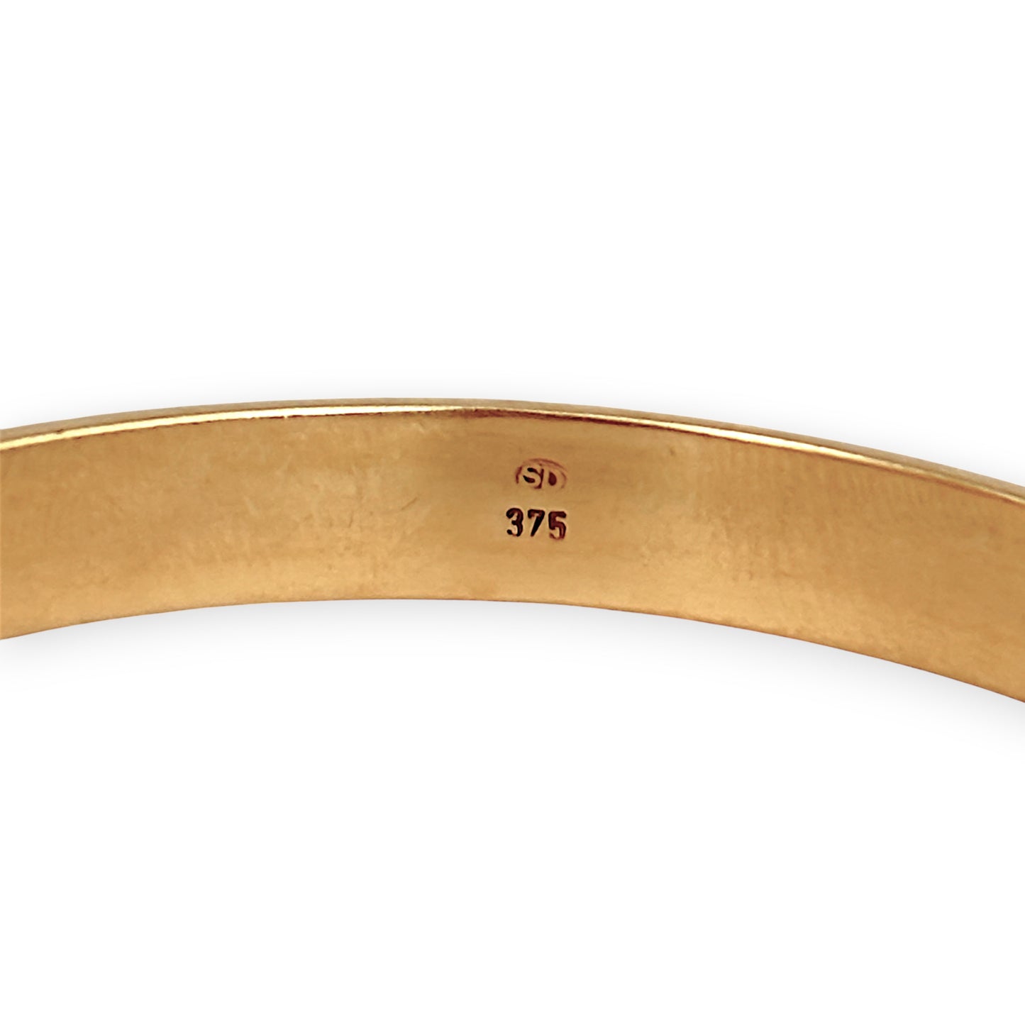 GOLD DEAL | 9ct (9K) Gold 64.9mm x 8.0mm Timeless Elegant Wide Solid Bangle