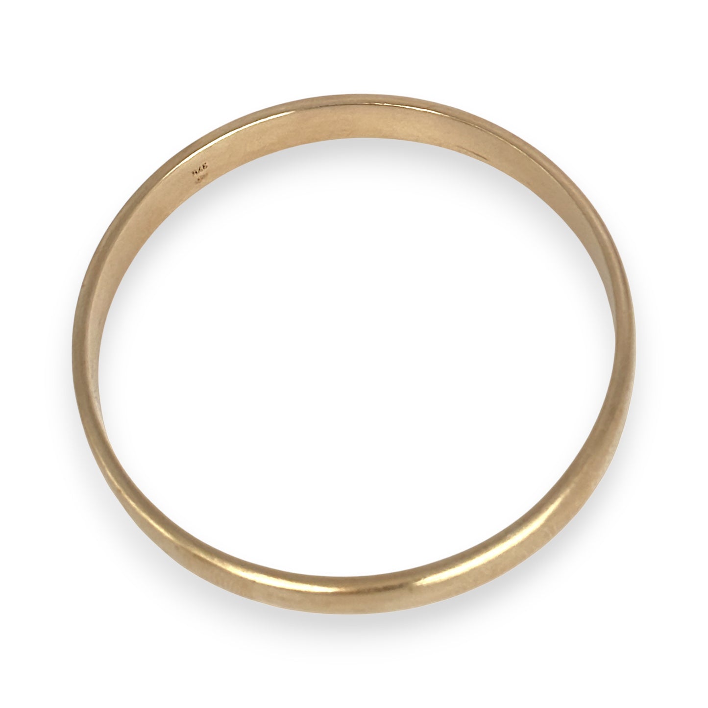 GOLD DEAL | 9ct (9K) Gold 64.9mm x 8.0mm Timeless Elegant Wide Solid Bangle