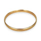 GOLD DEAL | 9ct (9K) Gold Boundless 65.5mm x 6.7mm Solid Bangle Valuation $5,525