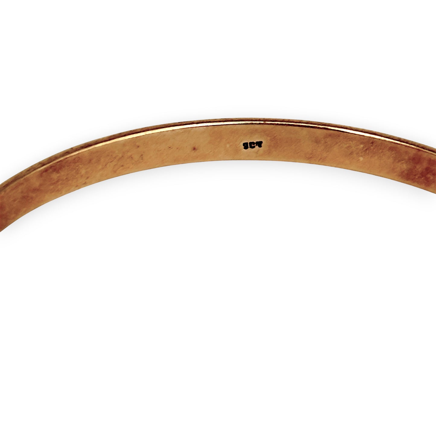 GOLD DEAL | 9ct (9K) Gold 66.7mm x 4.2mm Half Dome Solid Bangle