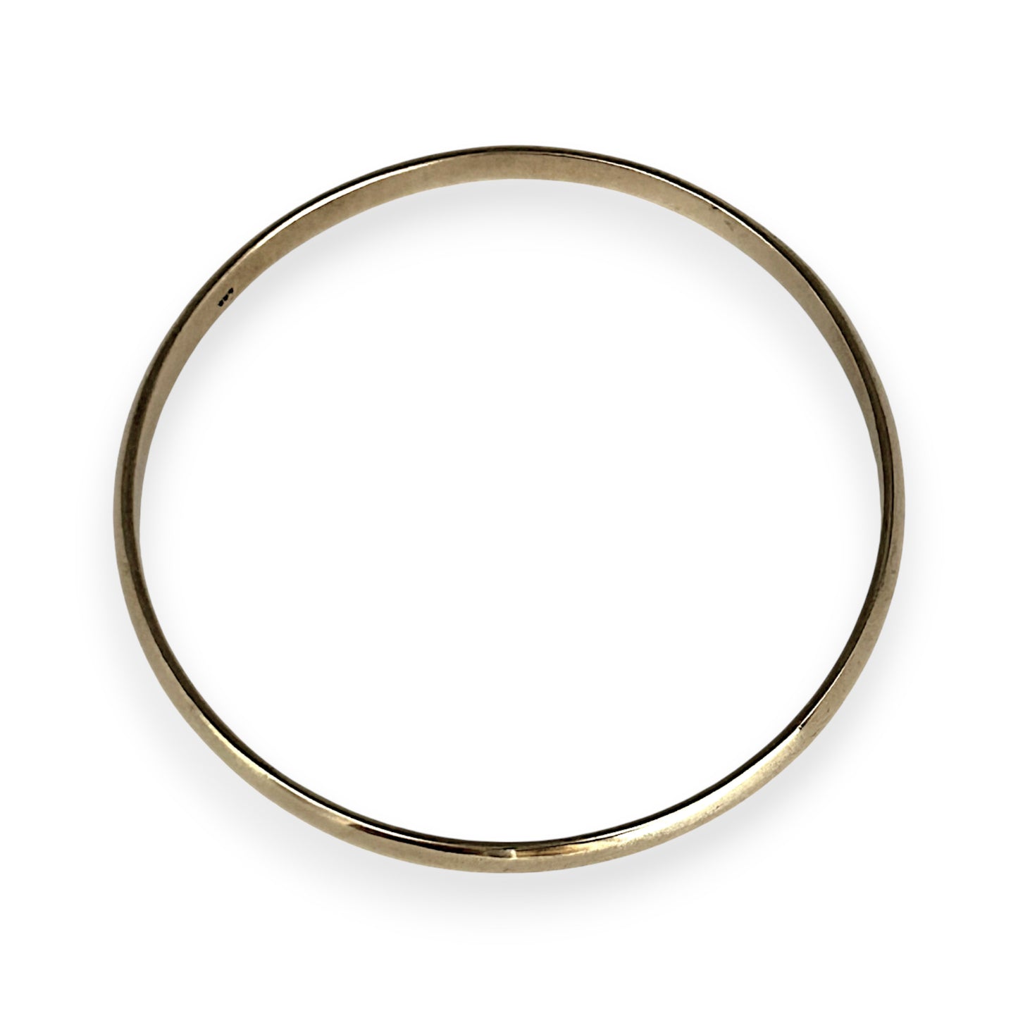GOLD DEAL | 9ct (9K) Gold 66.7mm x 4.2mm Half Dome Solid Bangle