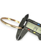 GOLD DEAL | 9ct (9K) Gold 66.7mm x 4.2mm Half Dome Solid Bangle