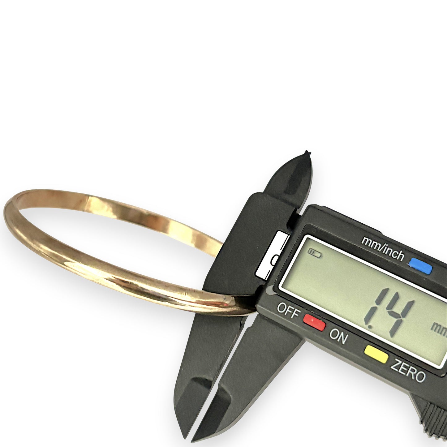GOLD DEAL | 9ct (9K) Gold 66.7mm x 4.2mm Half Dome Solid Bangle
