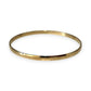 FLASH SALE | 9ct Gold Charming Round Solid Bangle, Valuation $2,620. R # 927