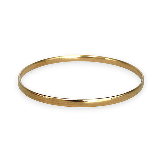 GOLD DEAL | 9K Gold 63.7mm X 3.8mm Solid Classic Bangle