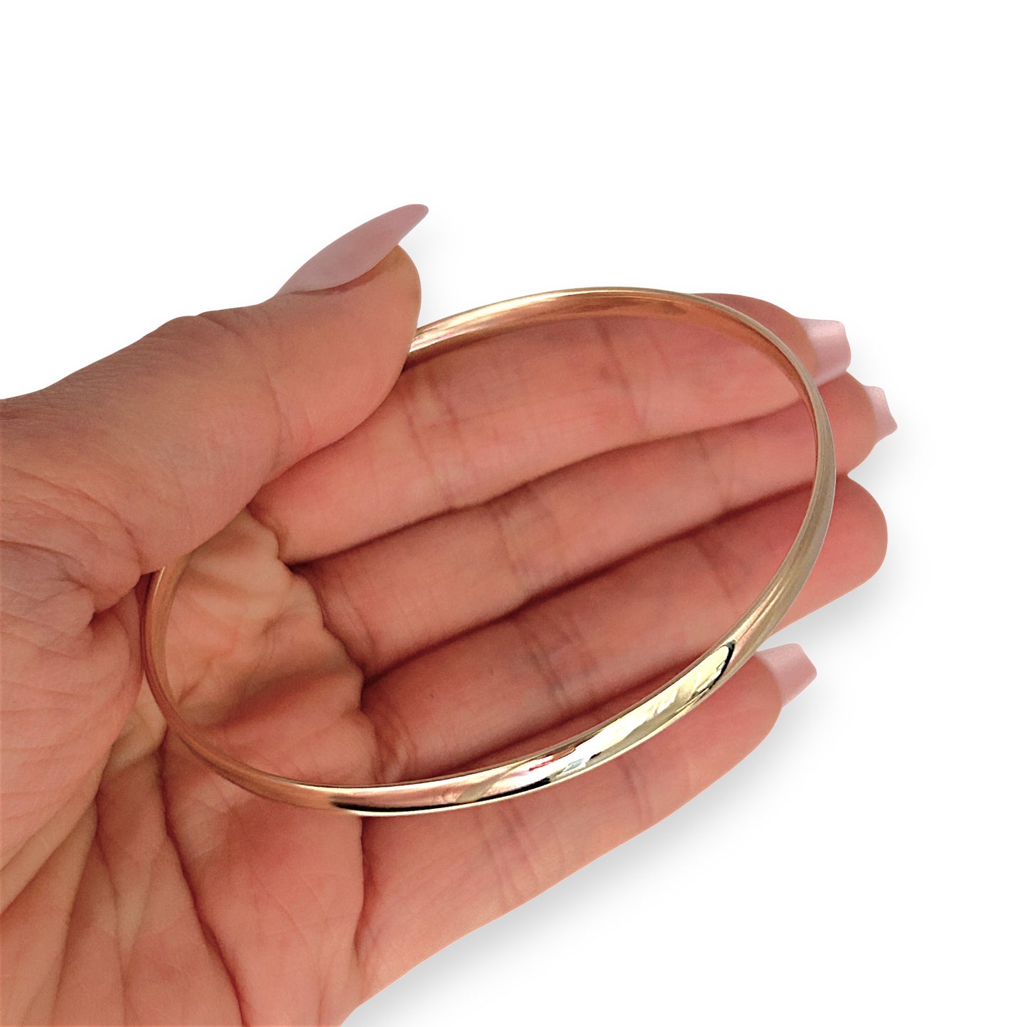 GOLD DEAL | FLASH SALE 9ct (9K) Gold Refurbished 63.7mm X 3.8mm Solid Classic Bangle