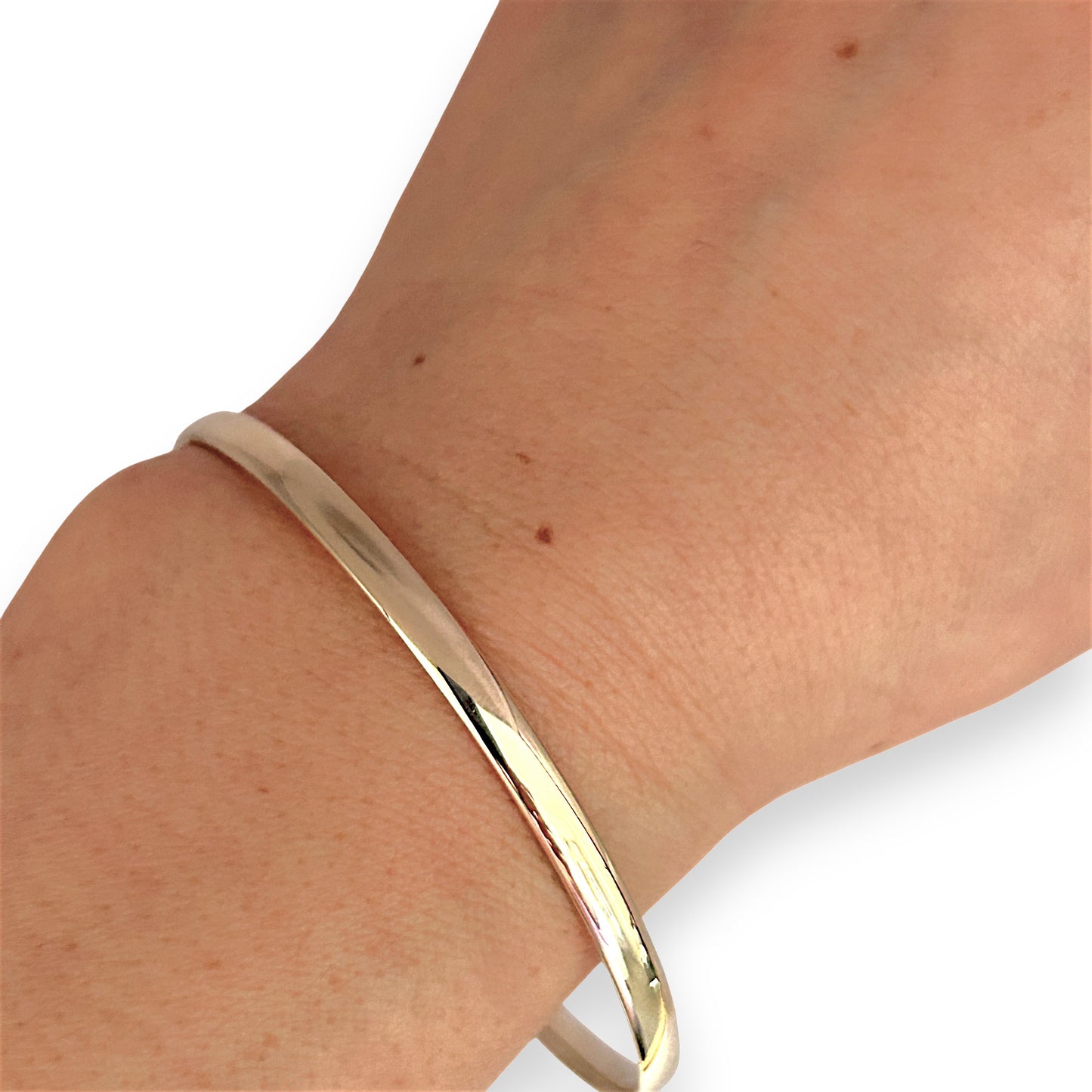 GOLD DEAL | FLASH SALE 9ct (9K) Gold Refurbished 63.7mm X 3.8mm Solid Classic Bangle