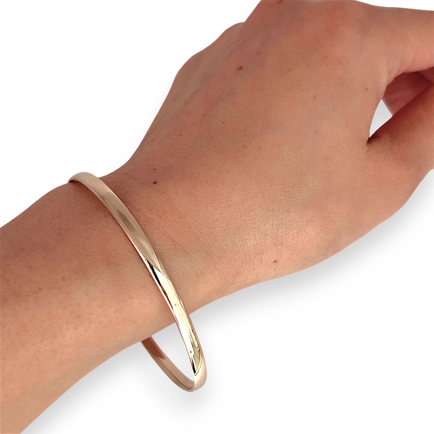 GOLD DEAL | FLASH SALE 9ct (9K) Gold Refurbished 63.7mm X 3.8mm Solid Classic Bangle