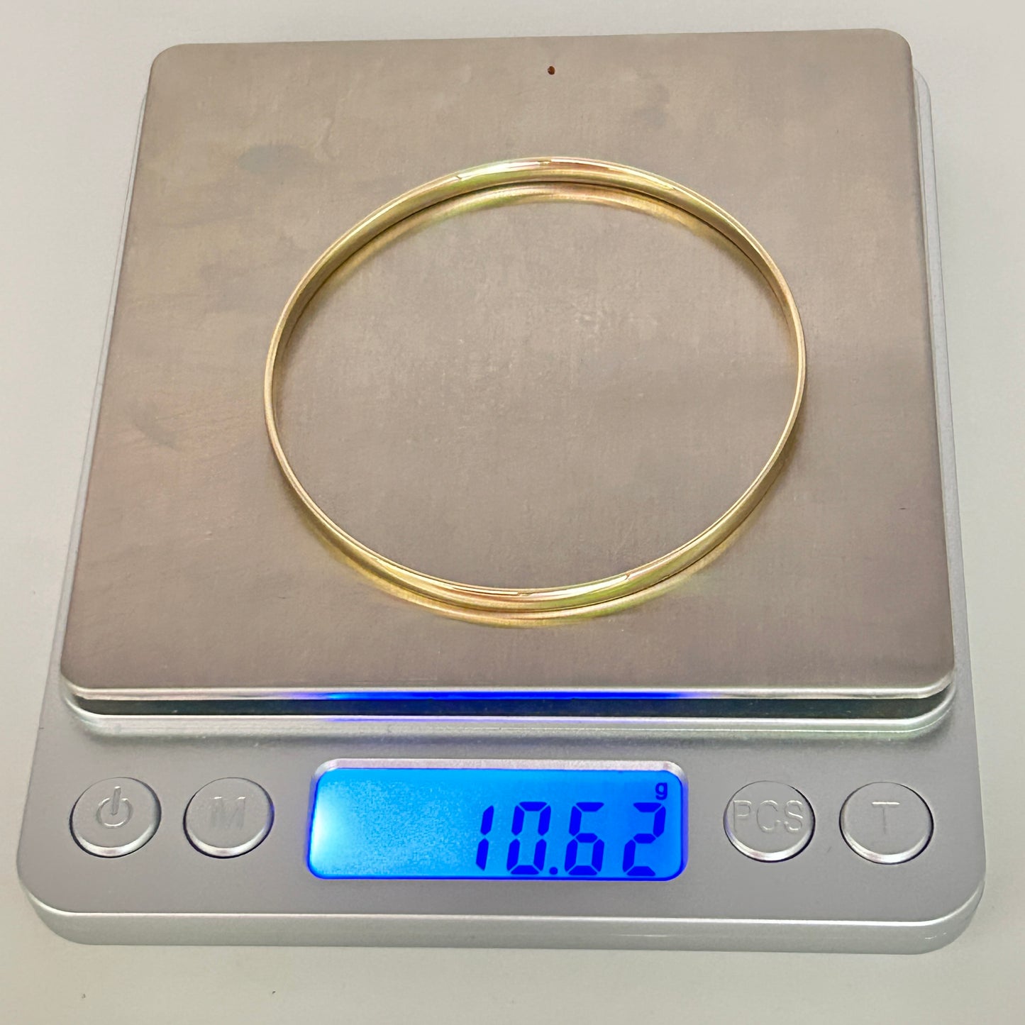 GOLD DEAL | FLASH SALE 9ct (9K) Gold Refurbished 63.7mm X 3.8mm Solid Classic Bangle