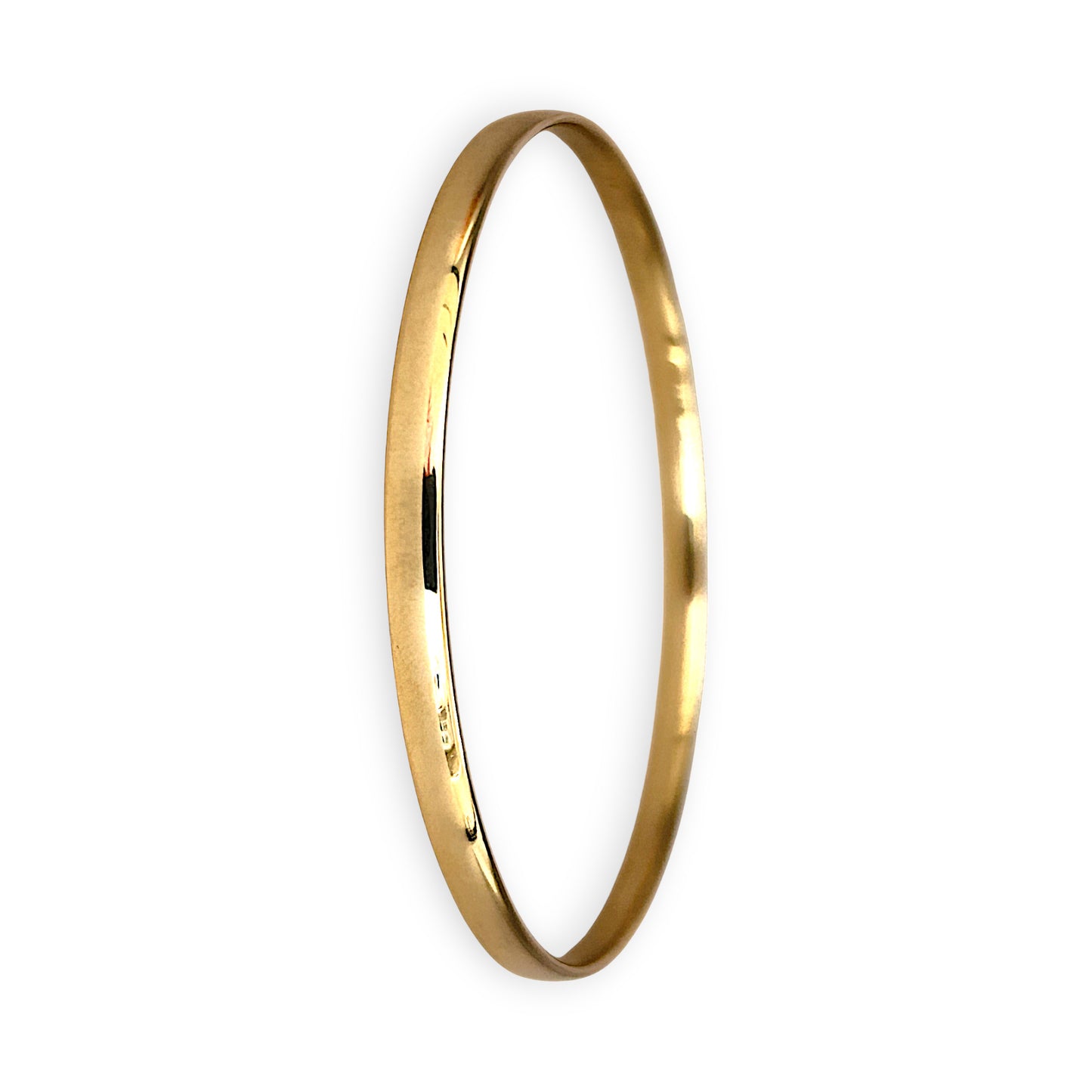 GOLD DEAL | FLASH SALE 9ct (9K) Gold Refurbished 63.7mm X 3.8mm Solid Classic Bangle