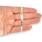 GOLD DEAL | FLASH SALE 9ct Y/W Gold Stylish Oval Bangle Triple Diamonds Valuation $3,700