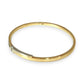 GOLD DEAL | FLASH SALE 9ct Y/W Gold Stylish Oval Bangle Triple Diamonds Valuation $3,700