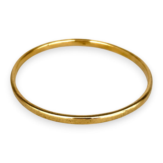 GOLD DEAL | 9ct (9K) Gold 68.0mm x 4.3mm Classic Solid Bangle Valuation $4,650