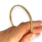 GOLD DEAL | 9ct (9K) Gold 68.0mm x 4.3mm Classic Solid Bangle Valuation $4,650