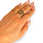 GOLD DEAL | 9ct (9K) Gold Ornate Filigree Statement Ring Size O