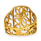 GOLD DEAL | 9ct (9K) Gold Ornate Filigree Statement Ring Size O