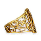 GOLD DEAL | 9ct (9K) Gold Ornate Filigree Statement Ring Size O