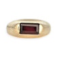 GOLD DEAL | 9ct (9K) Gold Garnet Forge Ring Size X
