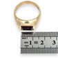 GOLD DEAL | 9ct (9K) Gold Garnet Forge Ring Size X