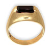 GOLD DEAL | 9ct (9K) Gold Garnet Forge Ring Size X