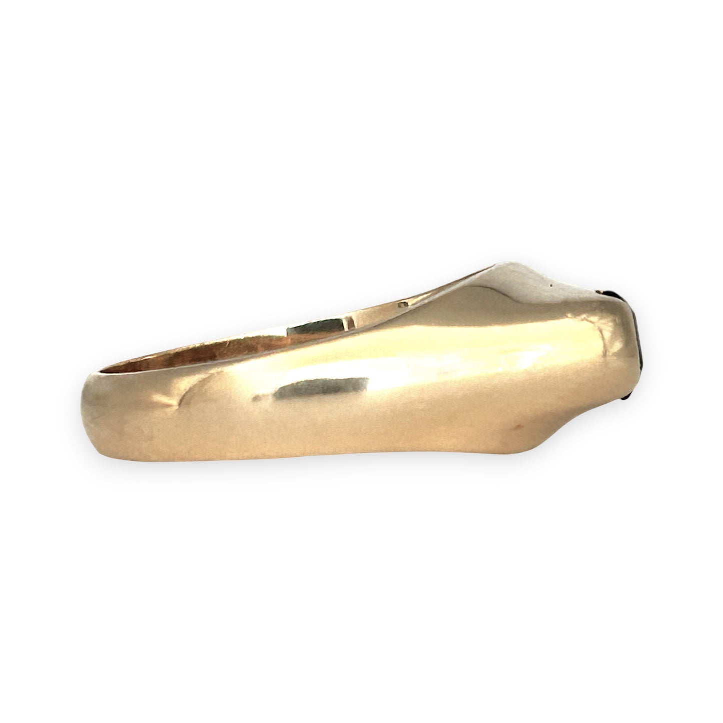 GOLD DEAL | 9ct (9K) Gold Garnet Forge Ring Size X