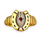 GOLD DEAL | FLASH SALE 9ct (9K) Gold Lucky Luxe Horseshoe Ring Size Q1/2