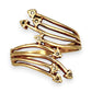 GOLD DEAL | FLASH SALE 9ct (9K) Gold Cascade Elegance Ring with Diamond Accent Size Q