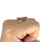 GOLD DEAL | FLASH SALE 9ct (9K) Gold Cascade Elegance Ring with Diamond Accent Size Q