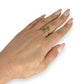 GOLD DEAL | FLASH SALE 9ct (9K) Gold Cascade Elegance Ring with Diamond Accent Size Q