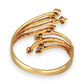 GOLD DEAL | FLASH SALE 9ct (9K) Gold Cascade Elegance Ring with Diamond Accent Size Q